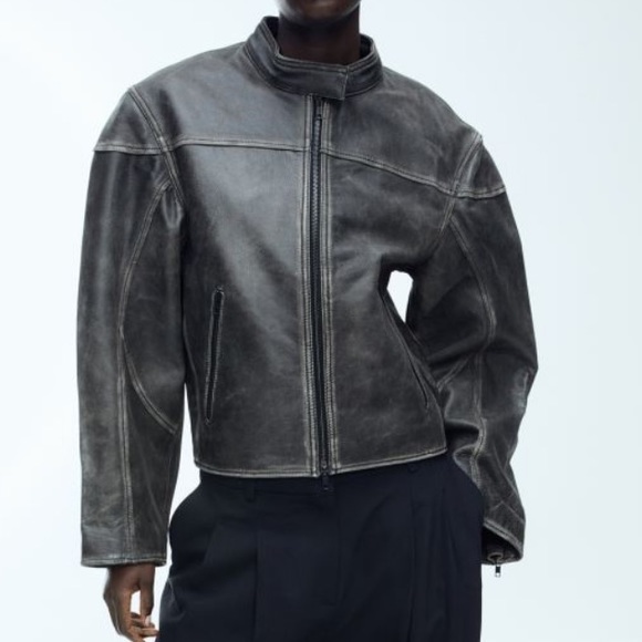 H&M leather jacket - Picture 1 of 3